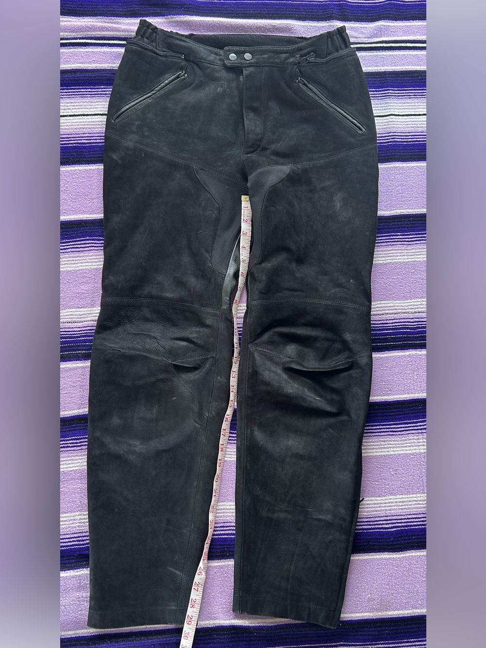 Black Leather Riding Pants